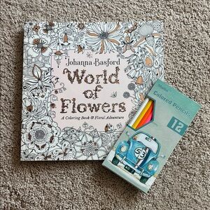 World of flowers, coloring book